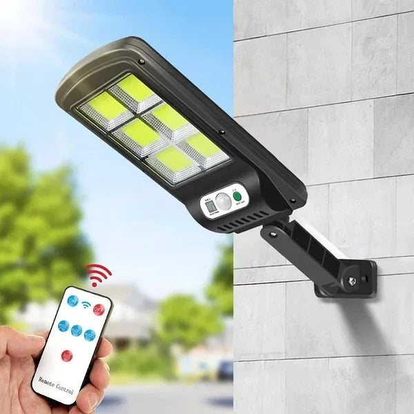 LÁMPARA SOLAR LED PARA EXTERIORES CON SENSOR MOVIMENTO